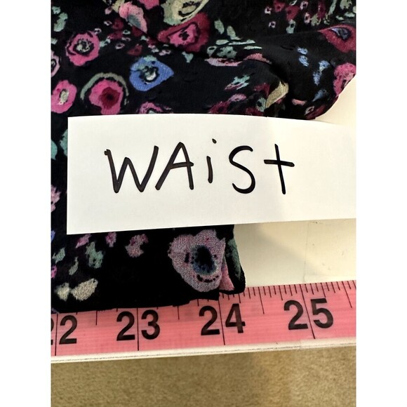 Libby Edelman Womans Floral Ruffeled Top Size 2X Whimsigoth Bloomcore - Picture 7 of 13